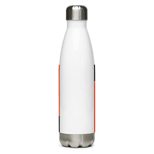 Orange Color Block Stainless Steel Water Bottle