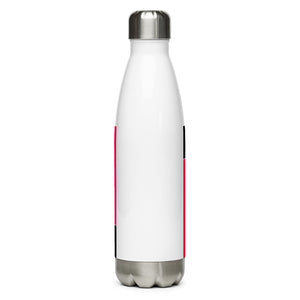 Pink Fluorescent Color Block Stainless Steel Water Bottle