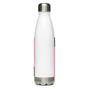 Rose Pink Color Block Stainless Steel Water Bottle