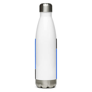 Blue Color Block Stainless Steel Water Bottle