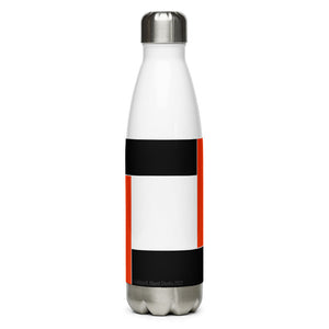 Orange Color Block Stainless Steel Water Bottle
