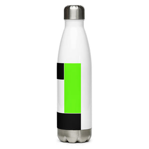 Green Fluorescent Color Block Stainless Steel Water Bottle