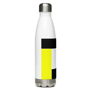 Yellow Fluorescent Color Block Stainless Steel Water Bottle