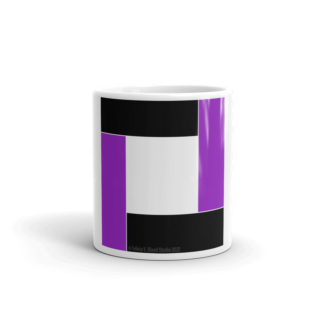 Purple Color Block Mug