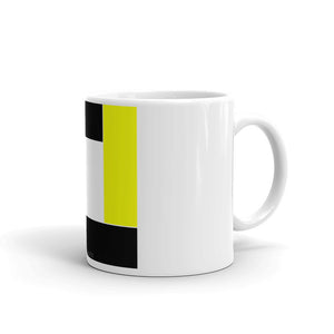 Yellow Fluorescent Color Block Mug