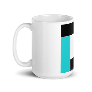 Aqua Color Block Mug