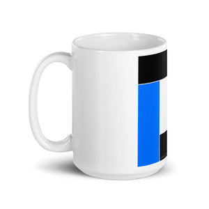 Blue Color Block Mug