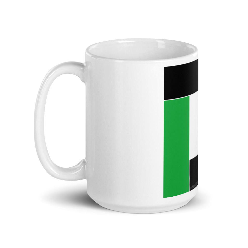 Green Color Block Mug