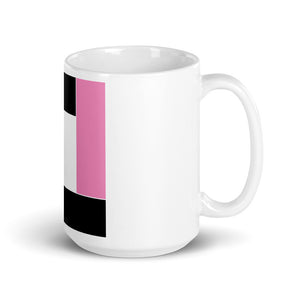 Rose Pink Color Block Mug
