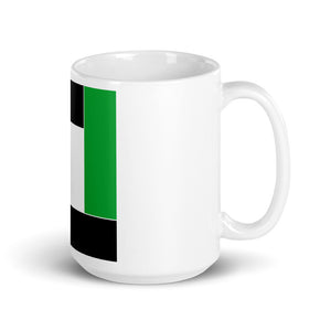 Green Color Block Mug